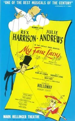 MY FAIR LADY (BROADWAY) Movie POSTER 11 X 17 Rex Harrisson Julie Andrews A • $11.99