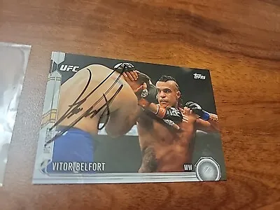2014 Topps UFC Champions #59 Vitor Belfort Auto On Card Centered Sleeved Mint  • $24.99