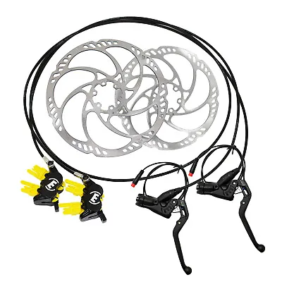 Magura MT5e E-Brake 4-Piston Hydraulic Disc Brake Set W/ 180&203mm Rotor (F+R) • $290