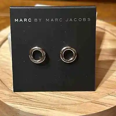 Marc By Marc Jacobs Circle Earrings #183 Signed Silver Tone • $30