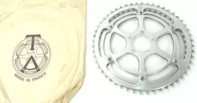 TA Chainring Set Double Crankset With 5pin Adapter 52/46T 3/32  Vintage Bike NOS • $140