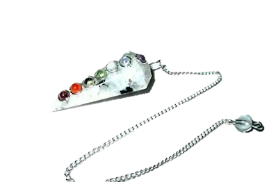 Jet Rainbow Moonstone Chakra Pendulum Faceted Cone Shaped Top Quality A • £16.80
