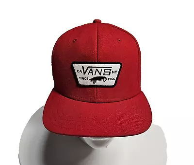 Vans Off The Wall Original Classic Red Snapback Hat Cap CA-NY • $9.99