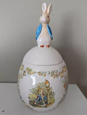 Beatrix Potter Teleflora Bunny Rabbit Cookie Jar Vintage Decorative 1996 Vintage • $19.95