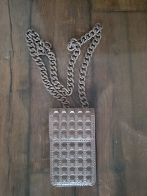 £10 • Buy Kurt Geiger Phone Bag Case Carvela Beige With Chain
