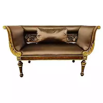 Antique Italian Venetian Burl Wood And Gilt Loveseat Settee Or Canapé • $3800