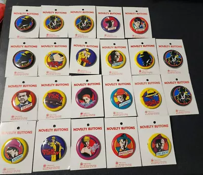 Lot Of 22 Dick Tracy Walt Disney Company Movie Vintage Pin Buttons • $18