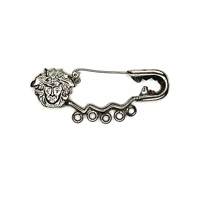 Silver Gianni Versace Medusa Head Pin • $325