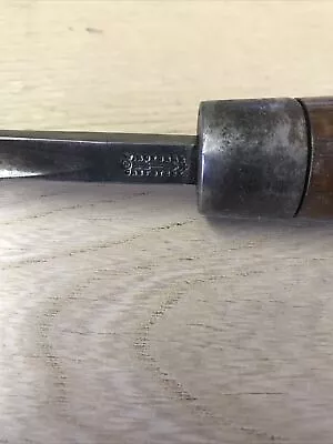 Vintage W. Butcher 3/8  Gouge Chisel.  Sheffield England.  17-3/8  Long • $25