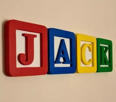 Toy Story Style Wooden Alphabet Blocks. Name Blocks. Personalised Blocks.  • £10