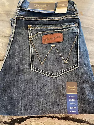 Size 32x34 Wrangler Mens Retro Slim Fit Boot Cut  Jeans (10WLT77LY) • $50