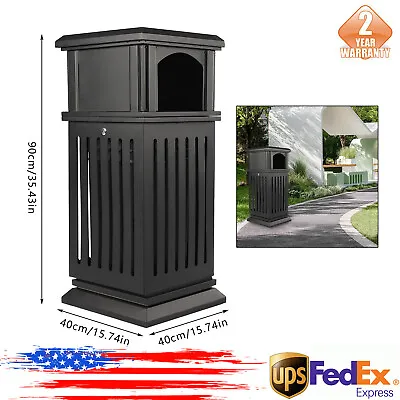 $239 • Buy New Large Garbage Waste Recycle Bin Commercial Trash Can Restaurant Outdoor SALE