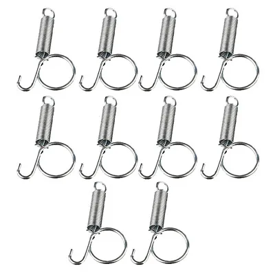 10PCS Rabbit Cage Spring Metal Spring Clips Metal Snap Hook Pet Cage Door • £7.89