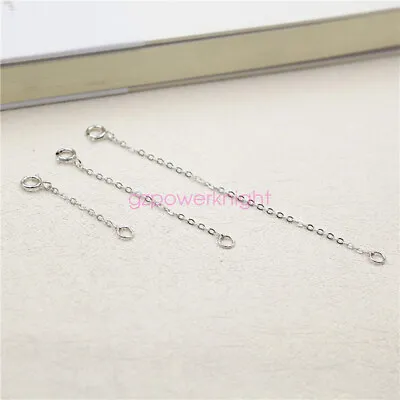 Genuine 925 Sterling Silver Chain Extender Necklace/Bracelet/Anklet Extension • £4.55