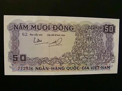 Vietnam 50 Dong 1966 Crisp UNC • $2.75