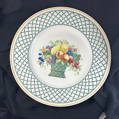 Villeroy And Boch Basket Dinner Plate Brown Backstop German 10 1/2  Diameter • £18.91