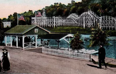 Boat Landing & Dip The Dips West View Park Pittsburgh PA Postcard • $17.48