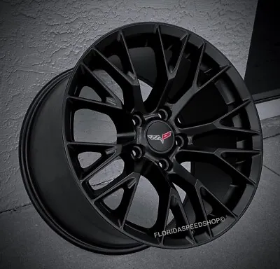 New C7 Z06 Corvette Wheels Satin Black  FITS: 2005-2013 C6 CORVETTE 18x8.5/19x10 • $959