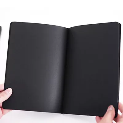 56K Black Paper Graffiti Notebook Sketch Book Diary Painting Notepad Drawing • $3.32