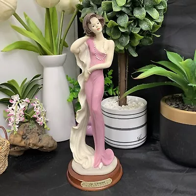 La Verona Collection Elegant Tall Slender Lady In Pink Dress Statue 12  (041719) • $0.01