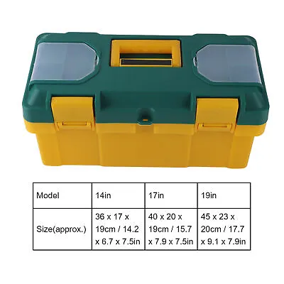 (17in)Electrician Hardware Tool Box Hardware Tool Storage Box Car Portable • £32.54