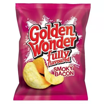 £17.99 • Buy Golden Wonder Smoky Bacon Crisps 32.5g 32 Pack