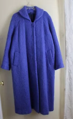 Donegal Designs Handwoven Long 70%Mohair Artsy Coat Stroller Purple M L 48 B • $262.40