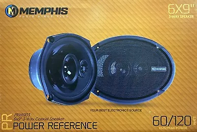 NEW Memphis Audio PRX6903 6 X9  Coaxial 3-Way Speakers (PAIR) 6x9 • $149.95