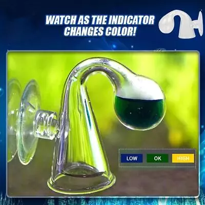 $5.74 • Buy NEW CO2 Glass Drop Checker - Aquarium Real Time Solution 2020 Liquid. H5C2