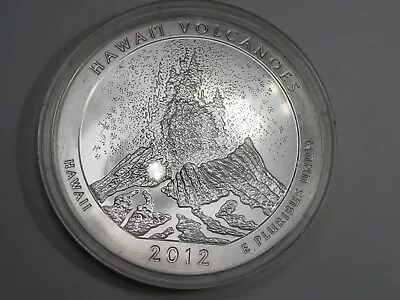 BU 2012 ATB 5 Troy Oz .999 Fine Silver HAWAII Volcanoes In Capsule. #2 • $663.95