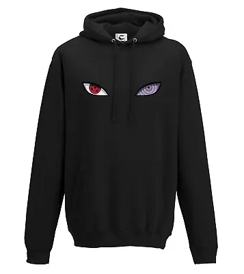 Anime Naruto Sasuke Sharingan Eyes Japanese Hoodie Adults Teens & Kids Sizes • £18.99