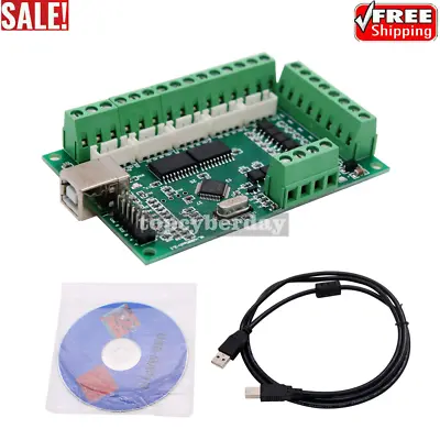 MACH3 CNC Breakout Board USB 100KHz 5-Axis Interface Driver Motion Controller G • $18.52