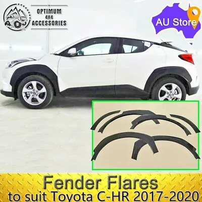 Fender Flare Wheel Arch Trim Cover Matte Black To Suit Toyota C-HR  2017-2021 • $269