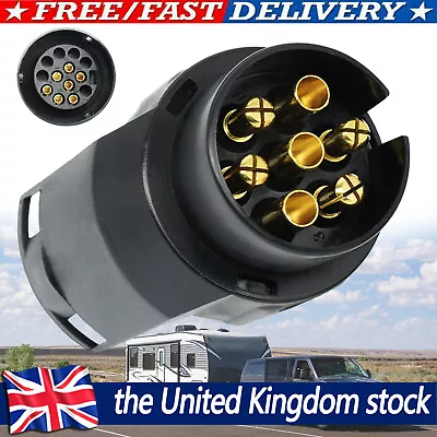 7 To 13 Pin Trailer Adapter Electric Towing Truck Towbar Socket Plug Converter • £5.88