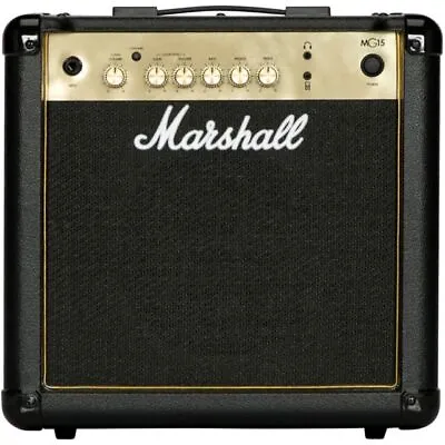 Marshall MG15G 15W Guitar Combo Amplifier - Black • $99.99