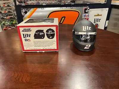 Brad Keselowski Miller Lite Signed Mini Helmet  • $75