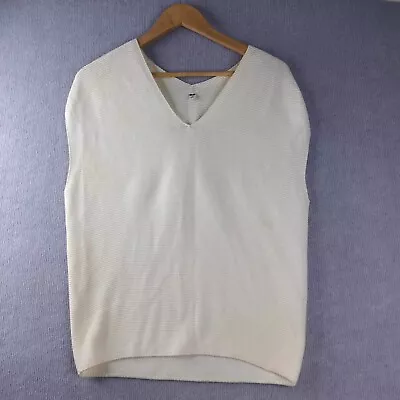 Uniqlo Women's Cream Knit Cotton Size XS Sleeveless Top Vest  • $17.95