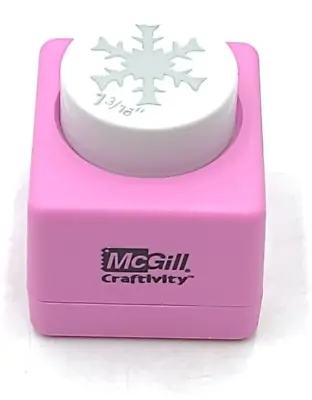 McGill Craftivity Winter Snowflake 1.5  Paper Square Scrapbooking Craft Punch • $15.30