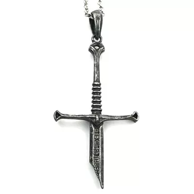 Lord Narsil Necklace Broken Sword-Pendant Necklace For Women Men Viking-Jewelry • $15.11