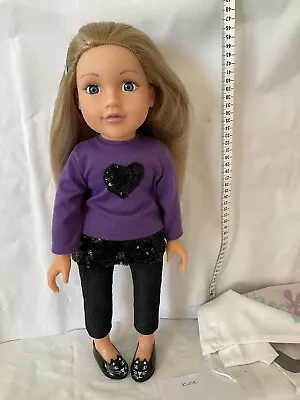 £5 • Buy Design A Friend Doll Katie, 18” Doll, Chad Valley, Blonde, Cleaned Dressed, S