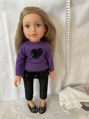 £5 • Buy Design A Friend Doll Katie, 18” Doll, Chad Valley, Blonde, Cleaned Dressed, S