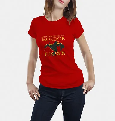 Lord Of The Rings Tshirt The Hobbit  Mordor Fun Run • £10.99