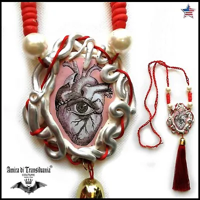 Necklace Love Luck Talisman Medallion Pendant Magic Amulet Charm Antique Jewelry • $298.53