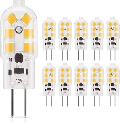 $29.99 • Buy G4 LED Light Bulb Bi-Pin Base 1.5Watt 15-20W Halogen Bulb Equivalent-Pack Of 10