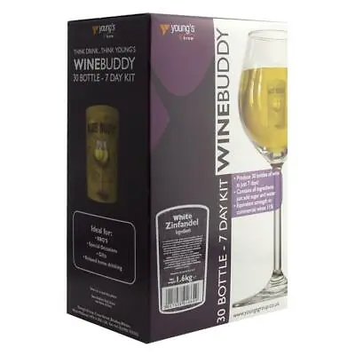 Youngs WineBuddy 30 Bottle White Zinfandel Wine Making Kit 1664 • £28.99