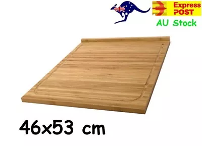 IKEA LÄMPLIG LAMPLIG Bamboo Large Cutting Chopping Board 46x53cm Natural Serving • $36.99