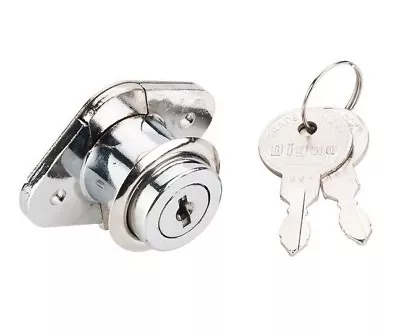 7/8  Keyed Different Lock + Keys Desk Drawer Mailbox Office Cabinet Chrome • $9.99