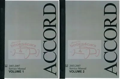 Accord Shop Manual Honda Service Repair Book 2003 2007 2006 2005 2004 • $179.95