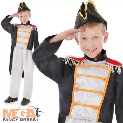 £9.99 • Buy Colonial Fancy Dress Boys Napoleon Admiral Childs Kids Historical Costume Outfit