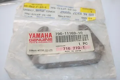 $4 • Buy NOS Yamaha SNOWBLOWER WATER PUMP BREATHER COVER GASKET 796-11169-10